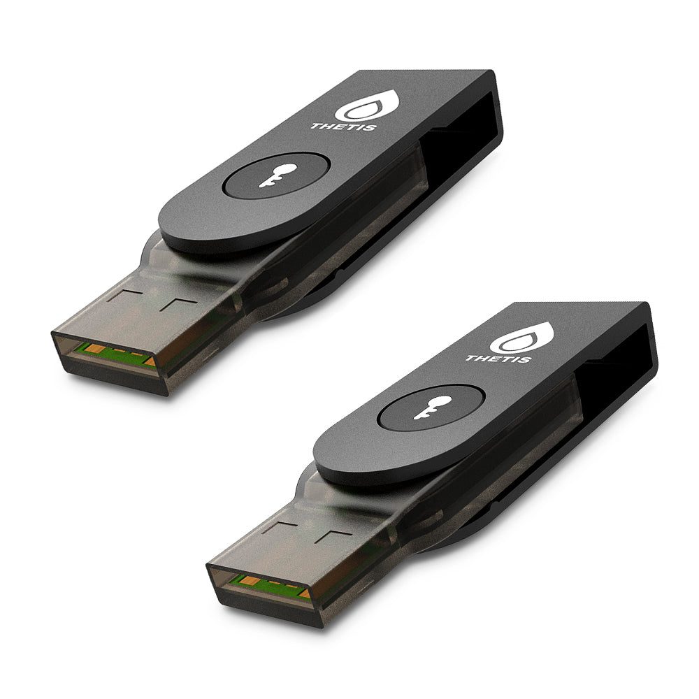 Thetis PRO-A FIDO2 Security Key [2-Pack] - Passkey, USB-A & NFC