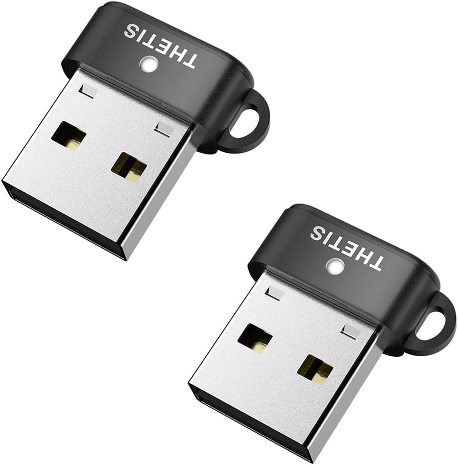Thetis Nano-A FIDO2 Security Key - Passkey, USB-A [2 Pack]