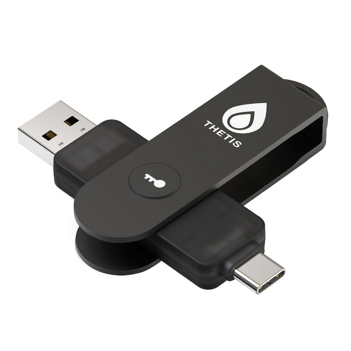 Thetis PRO FIDO2 Security Key - Passkey, USB-A, USB-C & NFC