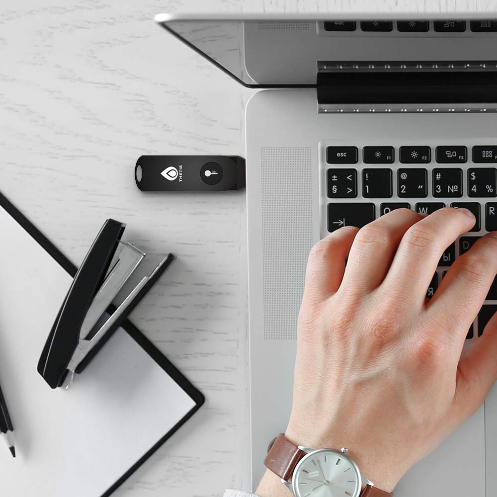 Thetis Beveiligingssleutel - U2F en FIDO2, USB A, tweefactorauthenticatie met Bluetooth, meerlaagse verificatiebescherming HOTP U2F-compatibel Windows, MacOS, Gmail, Linux - zwart Thetis Beveiligingssleutel - U2F en FIDO2, USB A, tweefactorauthenticatie met Bluetooth, meerlaagse verificatiebescherming HOTP U2F-compatibel Windows, MacOS, Gmail, Linux - zwart